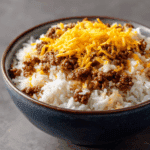 Cheesy Hamburger Rice Casserole