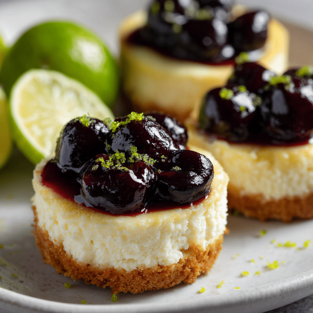 Cherry Lime Mini Cheesecakes: A Bright, Tangy Dessert You’ll Crave 2 Cherry Lime Mini Cheesecakes