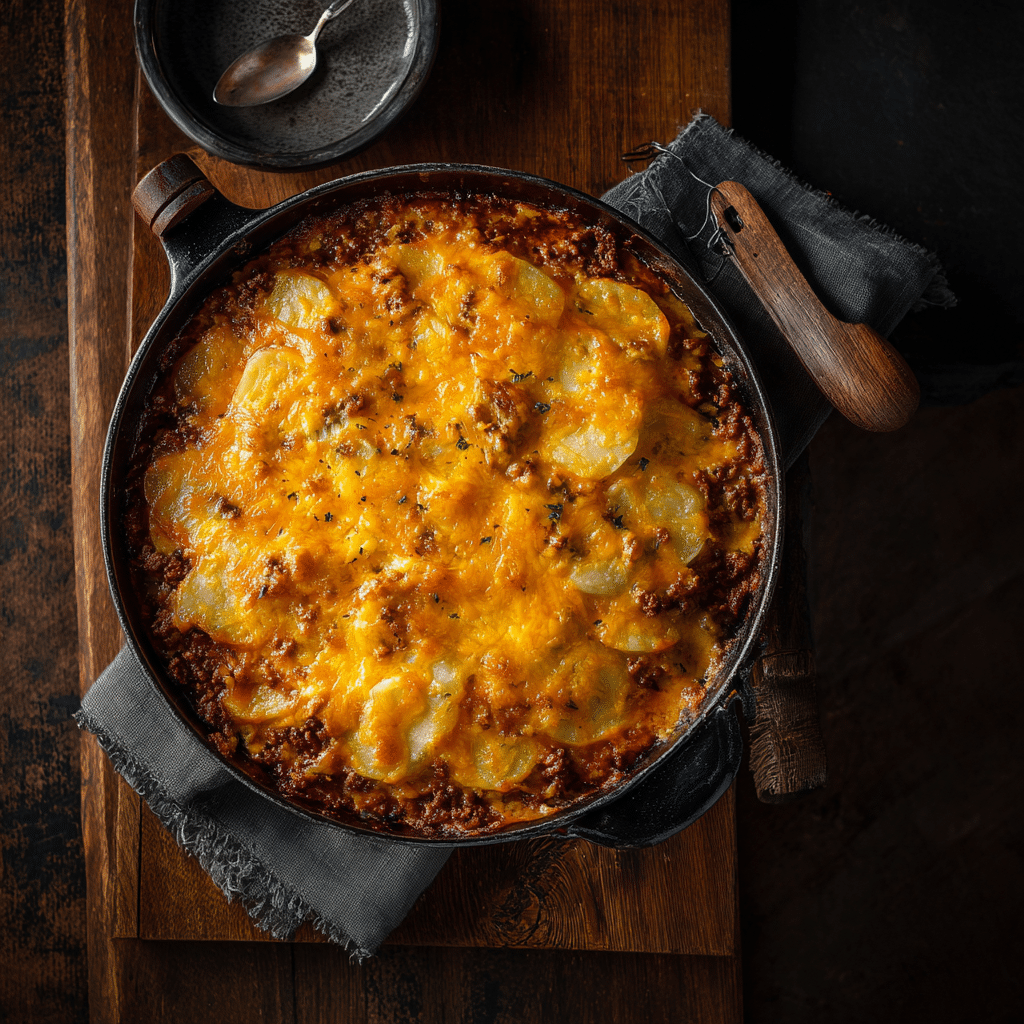 Ground Beef and Potato Casserole