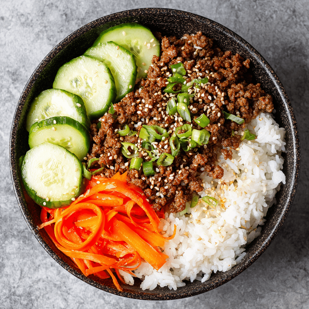 Korean Ground Beef Bowl