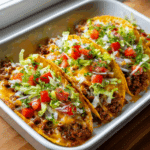 Oven Baked Cheesy Tacos