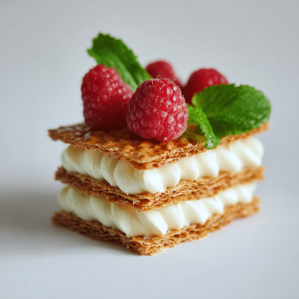Raspberry Cream Napoleons