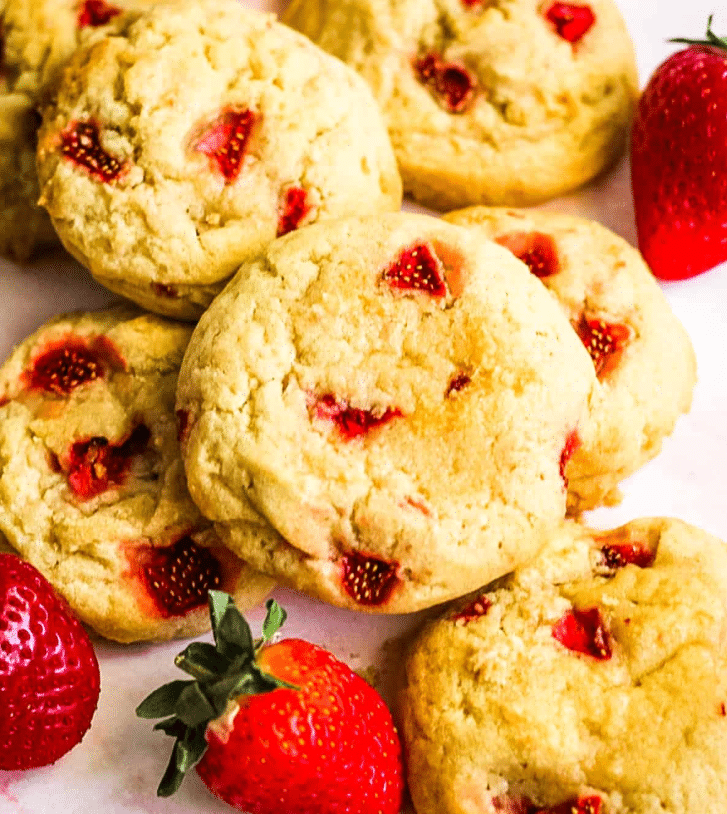 Strawberry Shortcake Cookies: A Sweet Biscuit-Style Dessert with Glaze 2 Strawberry Shortcake Cookies