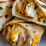 Cheesy Garlic Chicken Wraps 3