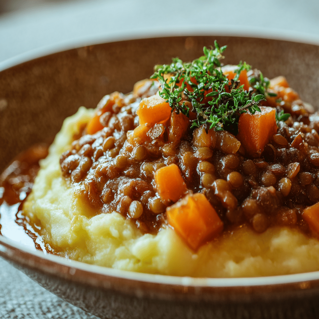 Lentil Stew with Mash: The Ultimate Vegetarian Comfort Food 2 Lentil Stew with Mash