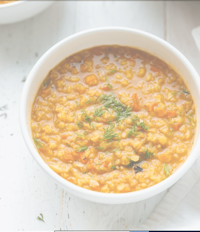 Mediterranean Red Lentil Soup