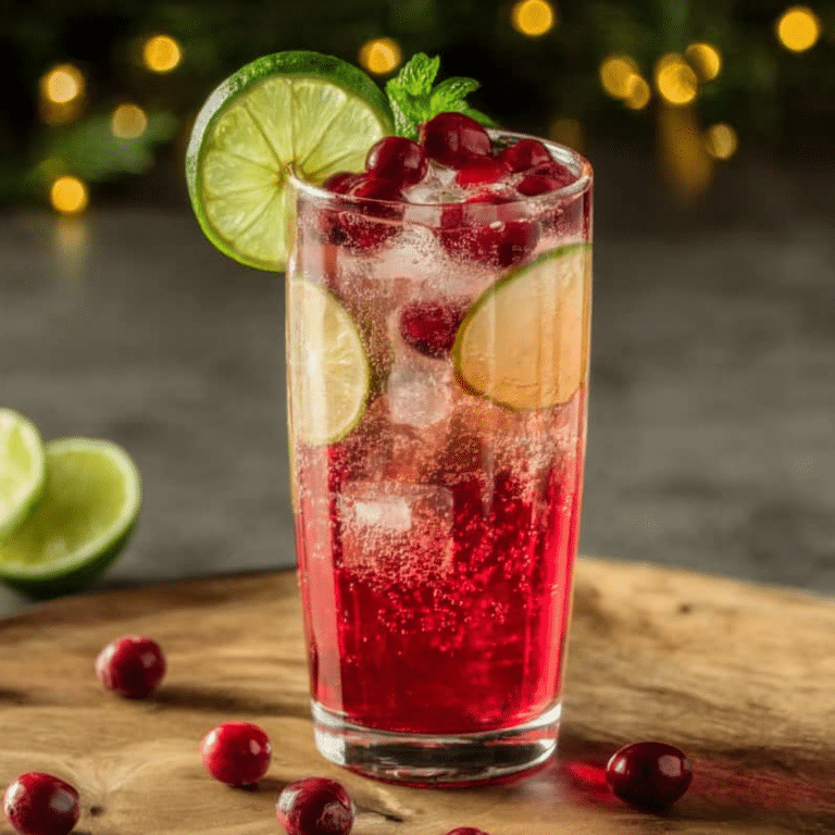 Vanilla Cranberry Crush Mocktail