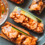 Baked Salmon Spring Rolls