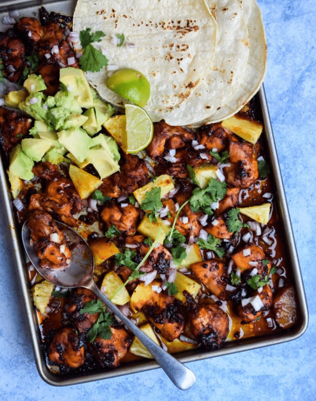 Chicken Pineapple Tacos