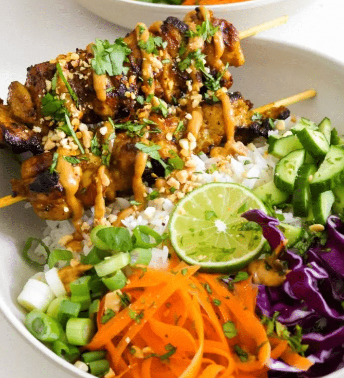 Chicken Satay Bowls 1
