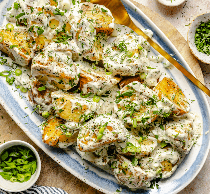 Crispy Roasted Potato Salad