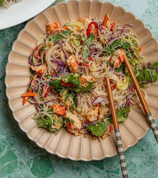 Peanut Spring Roll Salad