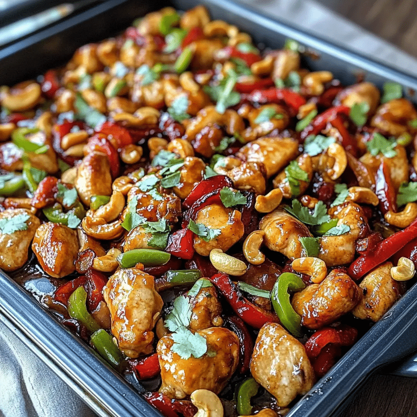 Sheet Pan Cashew Chicken