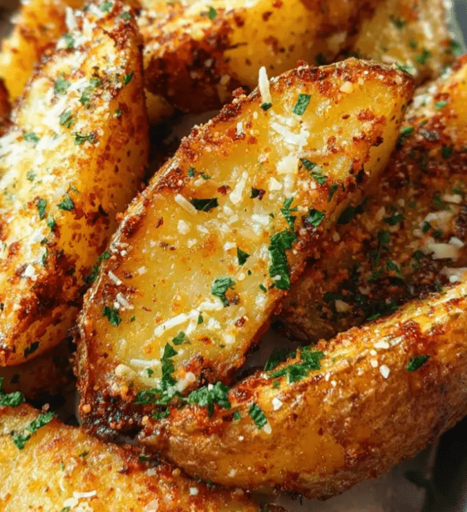 Garlic Parmesan Potato Wedges