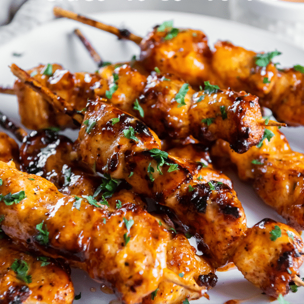 Honey Garlic Chicken Skewers