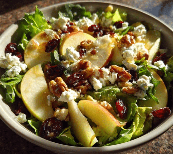Honeycrisp Apple Feta Salad