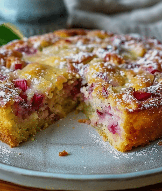 Norwegian Rhubarb Cake