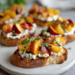 Peach Bruschetta