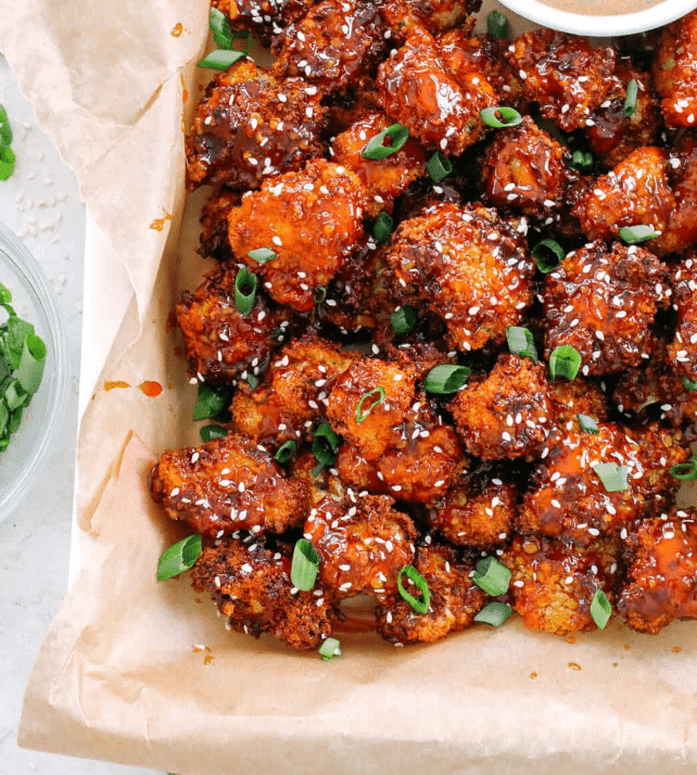 Sticky Honey Garlic Cauliflower