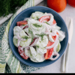 Creamy Cucumber Tomato Salad