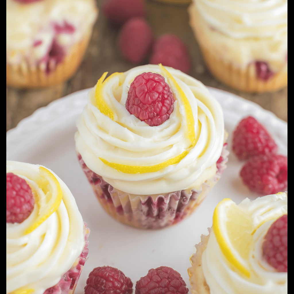 Lemon Raspberry Cupcakes