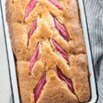 Rhubarb Almond Pound Cake