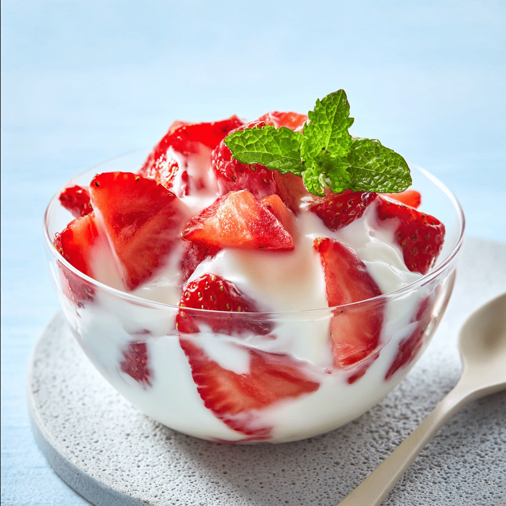Fresas con Crema