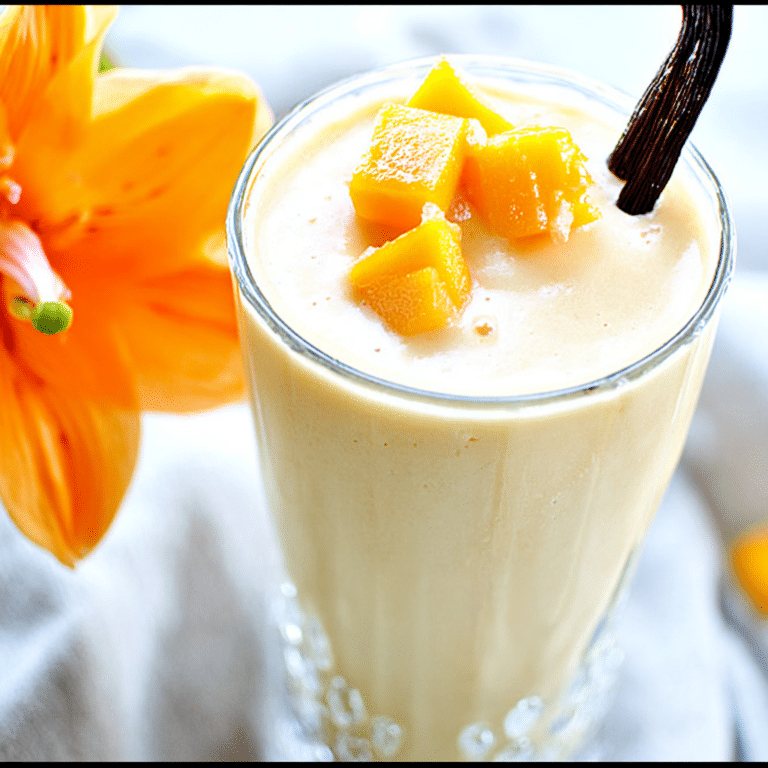 Mango Vanilla Smoothie