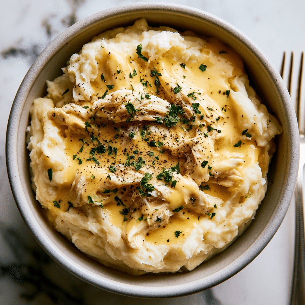 Shredded Chicken and Gravy