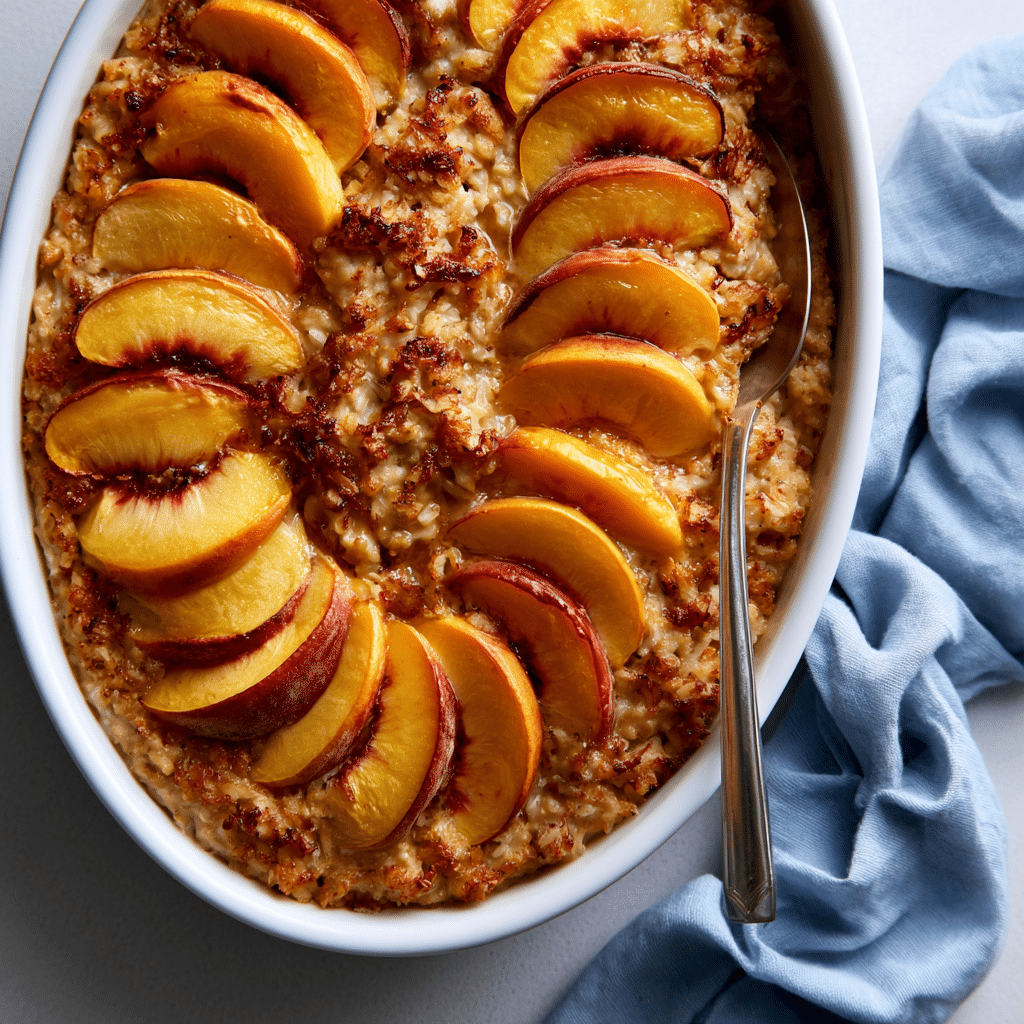 Peach Baked Oatmeal 2