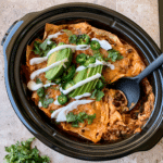 Slow Cooker Chicken Enchiladas