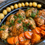 Crockpot Garlic Herb Chicken