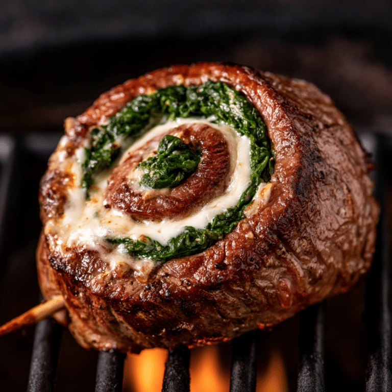Grilled Flank Steak Pinwheels